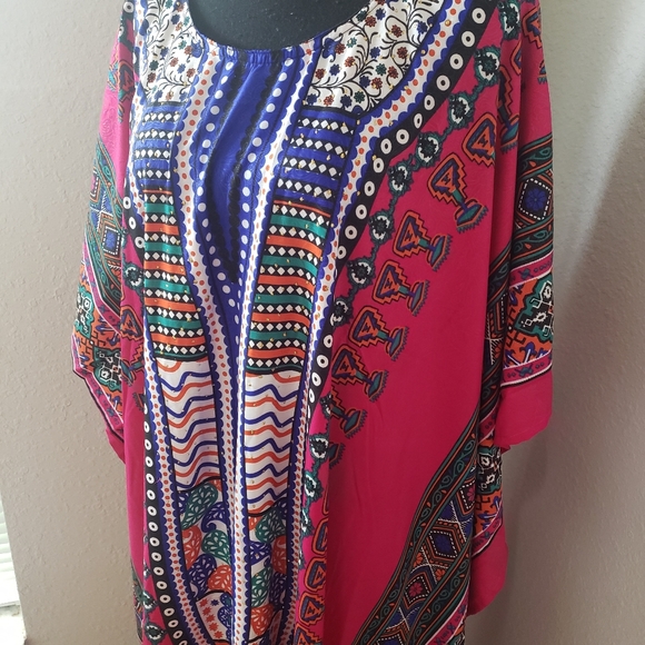 New Fuschia Kaftan Abaya Cover-u… - Picture 1 of 12